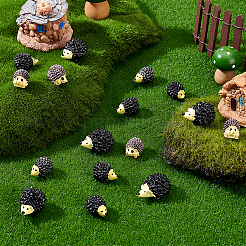 30 шт. 3 стиля миниатюрных украшений из смолы в виде ежа DJEW-GA0001-67