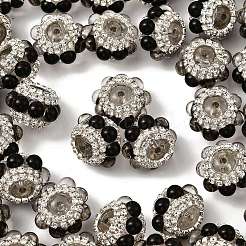 Сверкающие акриловые стразы круглые бусины&nbsp;OACR-NH0002-01B-04