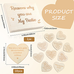 Незаконченная фанерная отделка AJEW-WH20017-79D