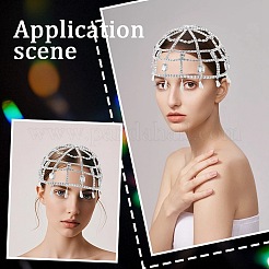 Stirnbänder aus Legierungs-Strass für Damen&nbsp;AJEW-WH20020-241P
