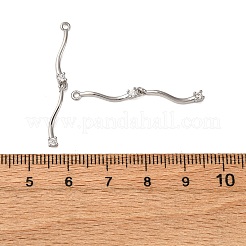 Латунные микропаве прозрачные подвески с фианитом&nbsp;KK-Z112-30P