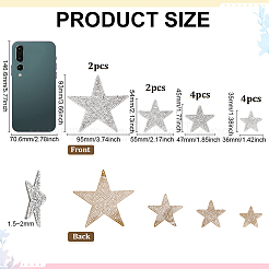 12 шт. 4 стиля самоклеящихся аппликаций из стразов&nbsp;DIY-FG0008-27