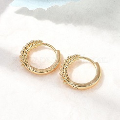 Кольцо из латуни серьги обруча EJEW-B148-03G