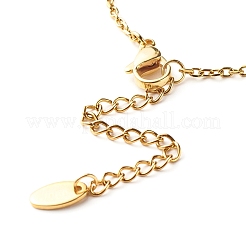 Pulsera con dije de esmalte de aleación de corazón para el día de san valentín&nbsp;BJEW-JB06656-01
