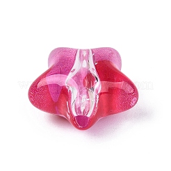 Bedruckte transparente Acrylperlen&nbsp;OACR-N161-07E
