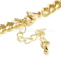 Collane a catena intrecciata con ciondolo leopardo in zirconia cubica micro pavé in ottone&nbsp;NJEW-K385-01B-01