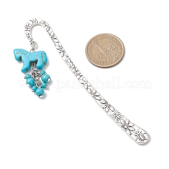 Закладка из синтетической бирюзы&nbsp;AJEW-JK00405