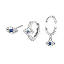 Простые комплекты сережек из стерлингового серебра s925 в форме конского глаза NN5994-2