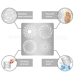 Трафареты для штампов из нержавеющей стали DIY-WH0238-160