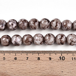 Выпечка окрашенные стеклянные бусины&nbsp;X1-DGLA-N003-10mm-A05