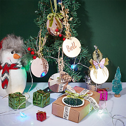 30 шт. 3-х цветные акриловые зеркальные подвески&nbsp;FIND-GA0003-15