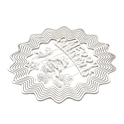 Подвески/звенья из нержавеющей стали со словом «Счастливого Рождества» 201&nbsp;STAS-D386-04B-P