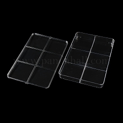 6 решетка из пластиковых контейнеров для бисера с крышкой&nbsp;CON-K002-03B