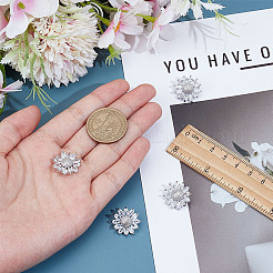 4 шт. латунные пуговицы с 1 отверстиями&nbsp;BUTT-MA0001-15A-P