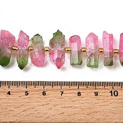 Гальванические природный кристалл кварца бусы пряди G-F800-D