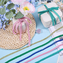 75 ярд двухцветной полиэстеровой плетеной кружевной отделки&nbsp;OCOR-GL0001-30