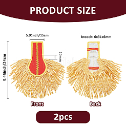 Погоны из нетканого материала с кисточками&nbsp;AJEW-WH0314-705