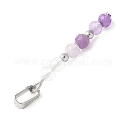 Подвески из граненого круглого натурального кварцевого кристалла&nbsp;PALLOY-JF03529-07