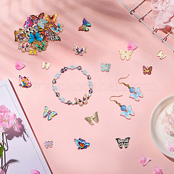 40 шт. 20 стиля подвески из сплава и эмали и наборы звеньев&nbsp;ENAM-SC0006-76