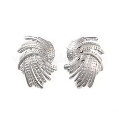 Серьги-гвоздики из нержавеющей стали 304 EJEW-O004-06P