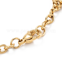 Браслеты с подвесками из нержавеющей стали 304 с вакуумным покрытием PVD STAS-A052-34G