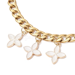 Цепочка-подвеска из эмалевого сплава с кубинскими звеньями из нержавеющей стали 304 FIND-JF00160-01