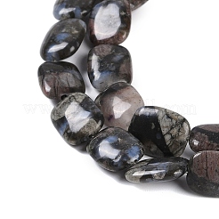 Brins de perles de glaucophane naturel&nbsp;G-C141-C01-02
