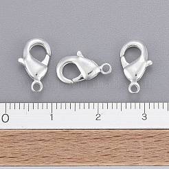 真鍮カニカン  オウムトリガークラスプ  カドミウムフリー＆ニッケルフリー＆鉛フリー  銀  12x7x3mm  穴：1mm&nbsp;KK-902-S