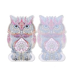 5d diy chouette motif animal diamant peinture étui à crayons kits d'ornements&nbsp;DIY-C020-01