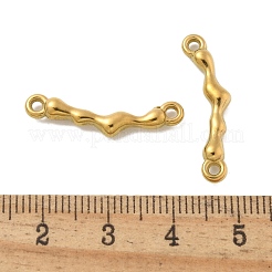 Подвески-шармы из нержавеющей стали 304 с изогнутой текстурой&nbsp;STAS-Q334-48G