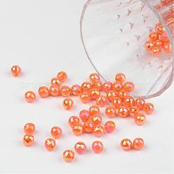 Sfaccettate colorate ecologiche poli stirene acrilico perline rotonde&nbsp;SACR-K001-8mm-73