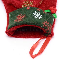 Schneemann Tuch hängenden Weihnachtsstrumpf&nbsp;HJEW-SZC0004-26