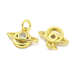 Подвеска из латуни с микропаве из прозрачного кубического циркония&nbsp;KK-B091-39G