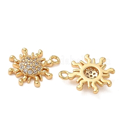 Латунные микропаве прозрачные кубические циркониевые подвески KK-B160-13G