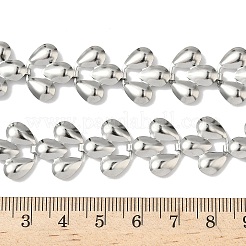 Ожерелья из нержавеющей стали 304 с каплевидными звеньями&nbsp;NJEW-D333-03P