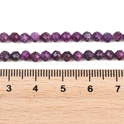 Brins de perles de sugilite naturelle chauffées&nbsp;G-B193-B04-4mm