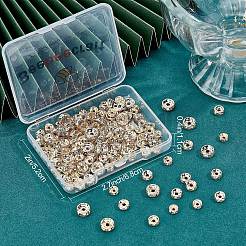 150 шт. 3 вида латунных прозрачных кубических циркониевых бусин KK-BBC0003-82