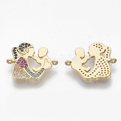 Соединители из латуни с микрочастицами и кубическим цирконием ZIRC-T012-80G