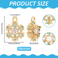 10шт. сплав с подвесками из кубического циркония&nbsp;FIND-PH0028-35B