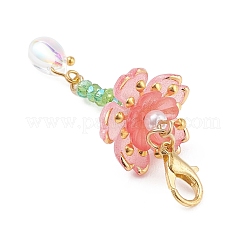 Декоративные подвески из гальванизированного стекла и акрила.&nbsp;HJEW-JM04747