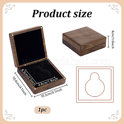 Деревянные памятные монетницы AJEW-WH0596-030A-01