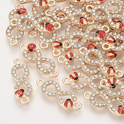 Соединители звеньев сплава горный хрусталь&nbsp;X-ALRI-T004-14LG