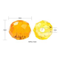 500шт 5цветные гальванические стеклянные бусины&nbsp;EGLA-LS0001-01C