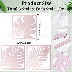 3шт лист акриловые зеркальные наклейки на стену&nbsp;DIY-WH0304-722A