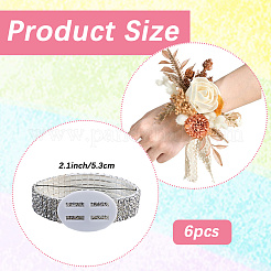 Пластиковые и стразы эластичные браслеты AJEW-WH20064-05