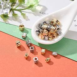 60шт 3 стиля латунные распорные бусины&nbsp;KK-ZZ0001-14