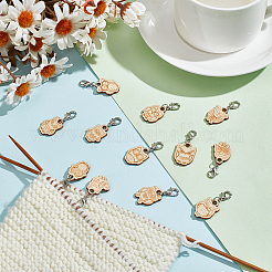 Деревянная подвеска в виде совы HJEW-NB00124