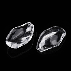 透明なガラスの花びらビーズ  桃の花  透明  19.5x12.5x5.5mm  穴：1.2mm  約980~1000個/セット&nbsp;GLAA-N001-21