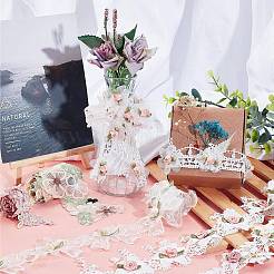 6 ярд двухцветных вышитых лент DIY-AR0002-34