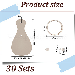 30 комплект брелоков из искусственной кожи&nbsp;FIND-GO0001-87